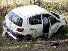 В Первоуральске на Динассовском шоссе Toyota Vitz вылетела в кювёт