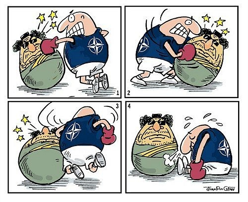 Каддафи и нато ...