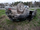 Под Первоуральском перевернулся легковой автомобиль