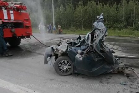 Под Первоуральском на Федеральной трассе произошло массовое ДТП