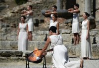 Огонь XXII зимних Олимпийских игр 2014 года зажжен в Древней Олимпии