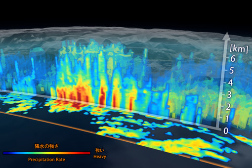 Спутник впервые сфотографировал образование дождя внутри циклона
