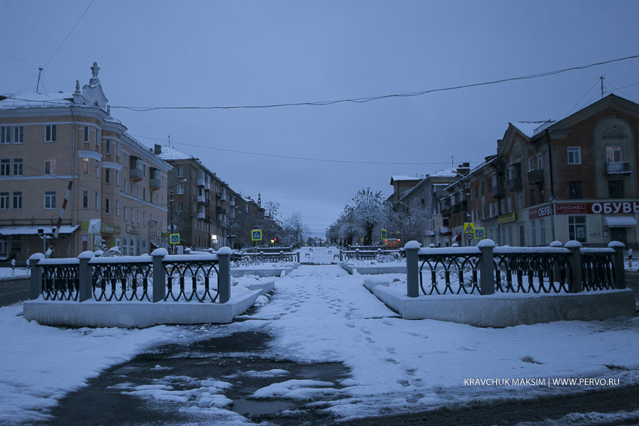 Первый снег Первоуральска
