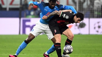 «Милан» взял верх над «Наполи» в четвертьфинальном матче Лиги чемпионов