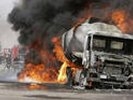 В Саратове перевернулся бензовоз, сгорели 30 автомобилей на автостоянке