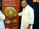 Золотой автомобиль за 4,6 миллиона долларов показали в Индии. ВИДЕО