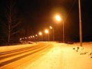 Накануне Нового года в поселке Кузино закончена работа по освещению почти четырех километров улиц