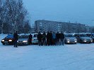 Православные из города Первоуральска встречали бой новогодних курантов автопробегом