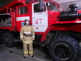 Дружина юных пожарных г. Первоуральска в гостях у огнеборцев
