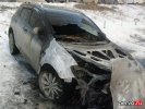 Сегодня ранним утром в Первоуральске сгорел автомобиль