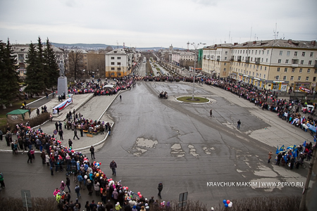 В Первоуральске состоялся парад в честь 69-летия Дня Победы