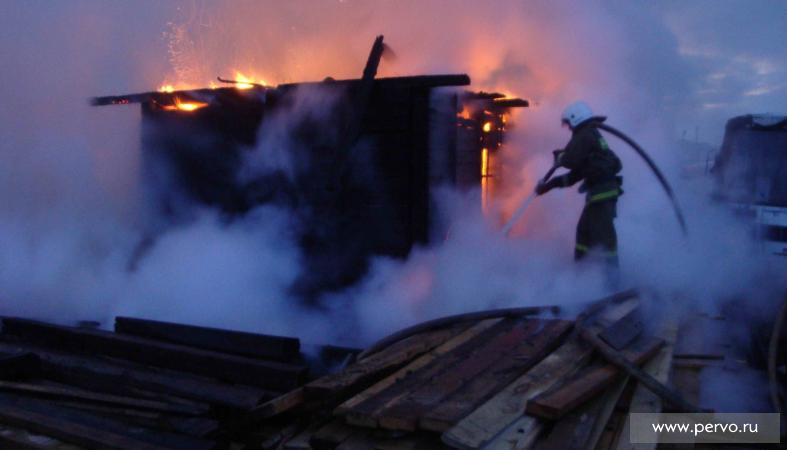 В канун старого Нового года в пожаре пострадали два человека
