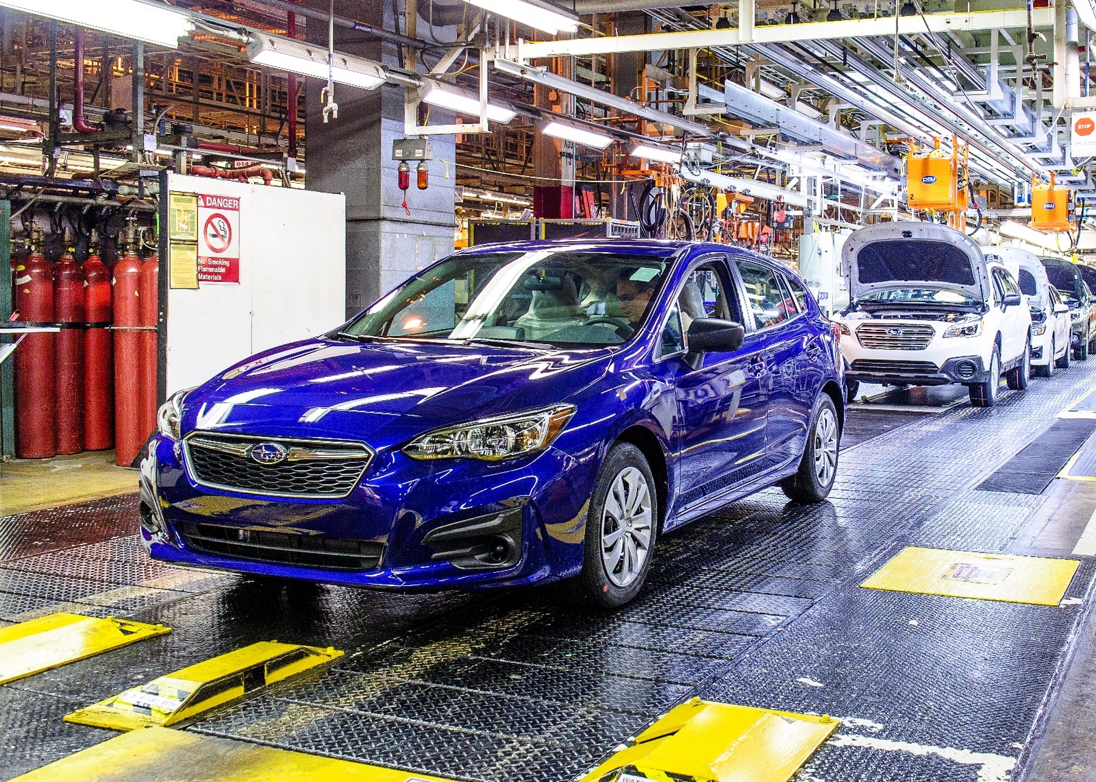 Subaru остановила производство на единственном заводе в Японии