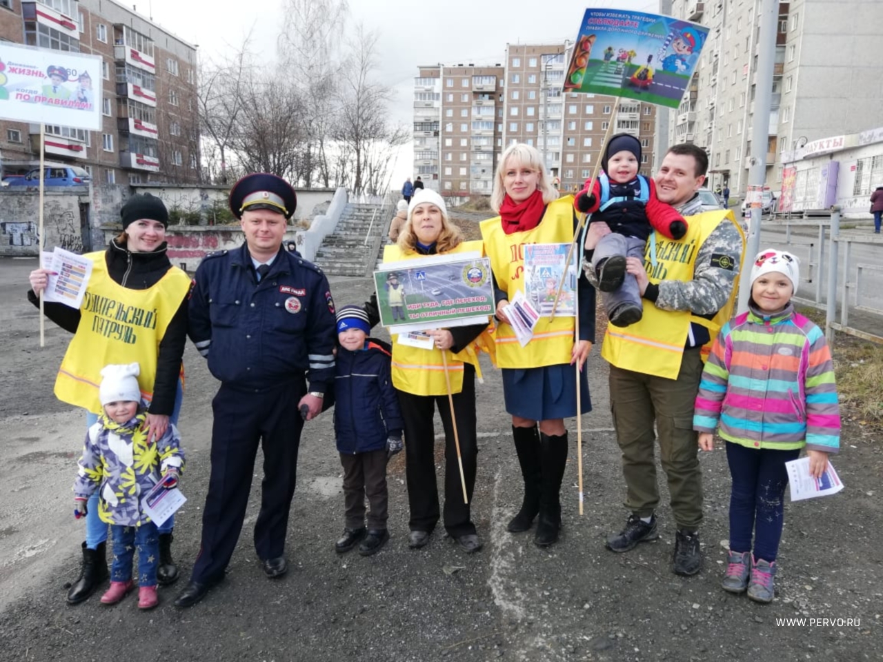 Акция дошколят «Иди туда, где переход! Ты отличный пешеход!»