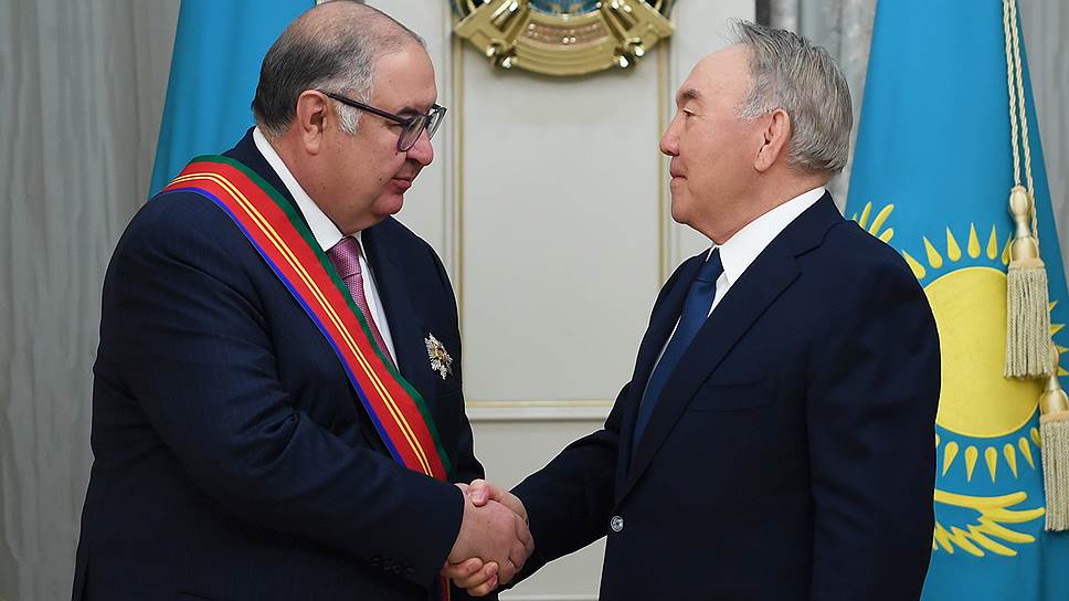 Алишер Усманов получил орден Дружбы из рук Нурсултана Назарбаева