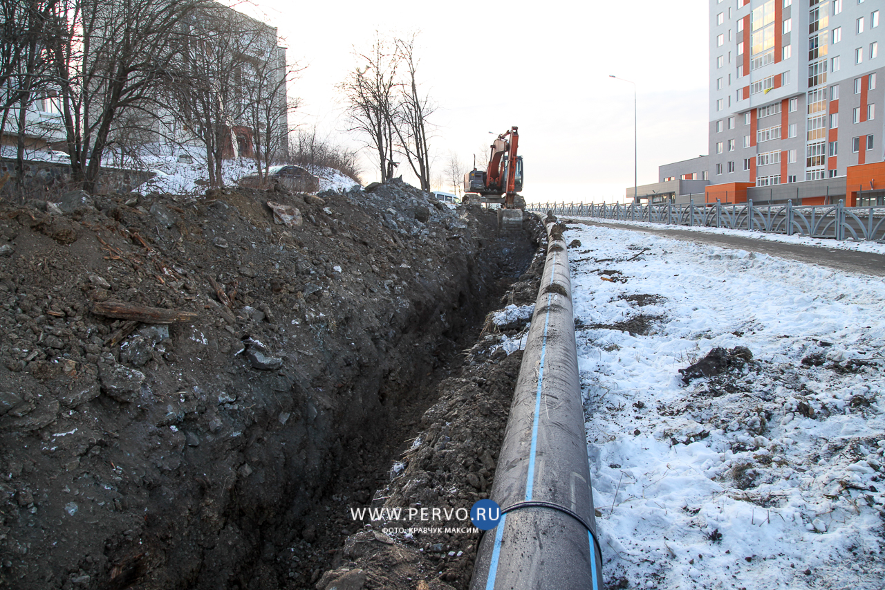 На улице Береговая проводят реконструкцию системы водоснабжения