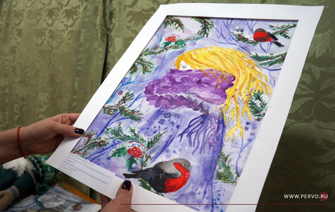 В Первоуральске выбрали детские новогодние рисунки, которые украсят город