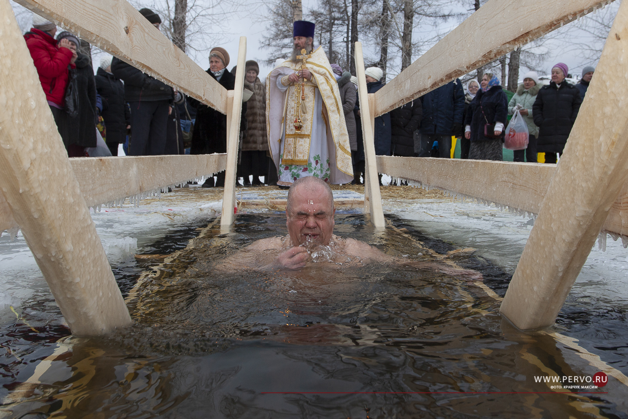 Желающих искупаться в проруби значительно уменьшилось