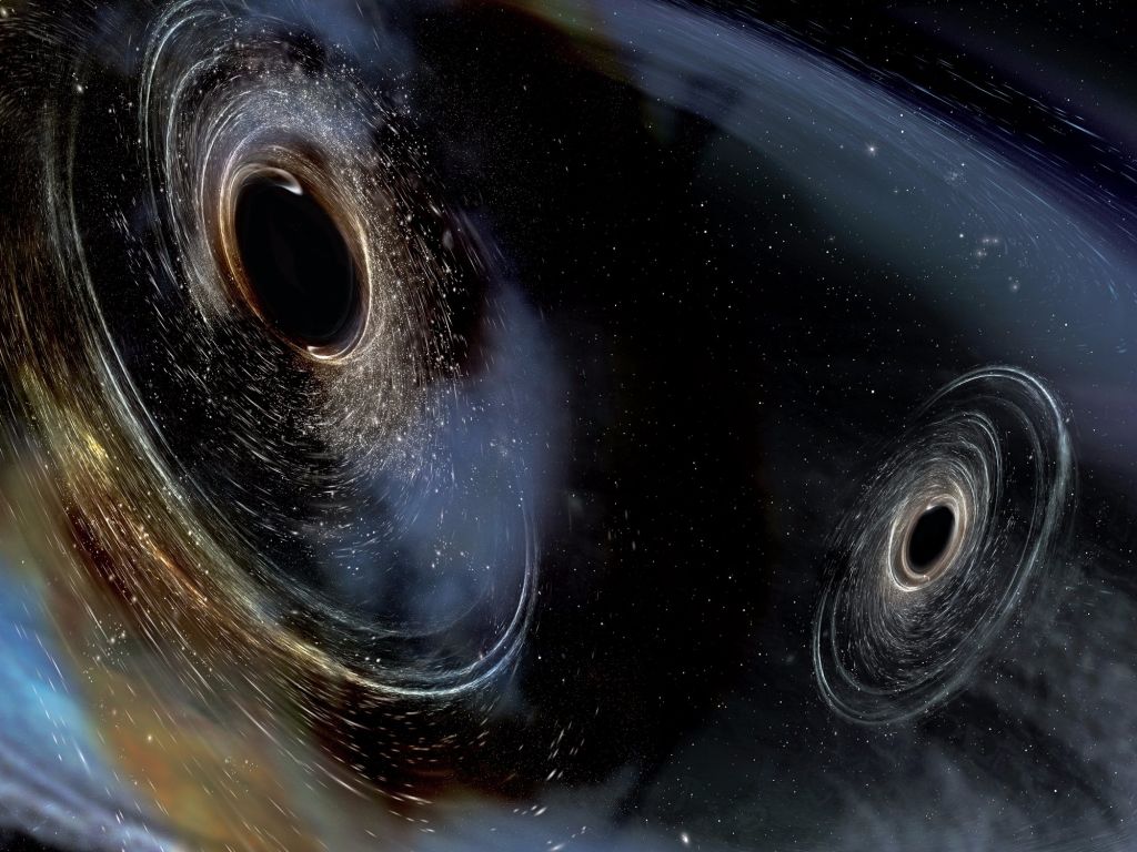 Вокруг черных дыр нашли структуры из света