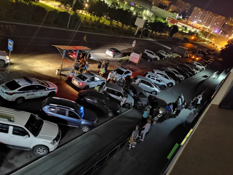 Пьяный водитель собрал автомобильный страйк