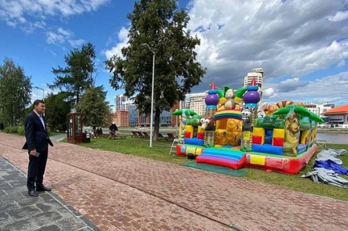 В некоторых местах Екатеринбурга запретят размещение батутов