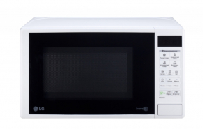 Белая микроволновая печь в интерьере кухни