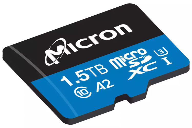 Micron создала первую в мире карту памяти microSD вместимостью 1,5 Тбайт