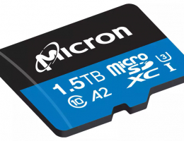 Micron создала первую в мире карту памяти microSD вместимостью 1,5 Тбайт