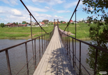 В деревне Трёка отремонтируют подвесной мост