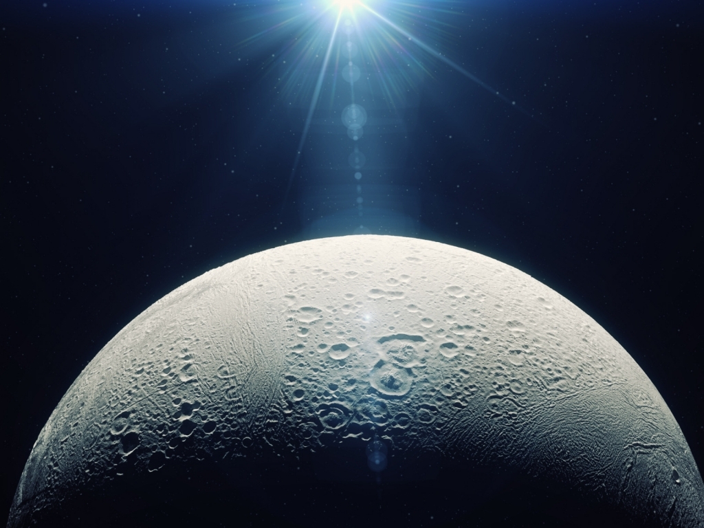 На луне Сатурна обнаружены толщи снежных сугробов