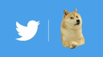 Twitter сменил логотип на изображение собаки с Dogecoin