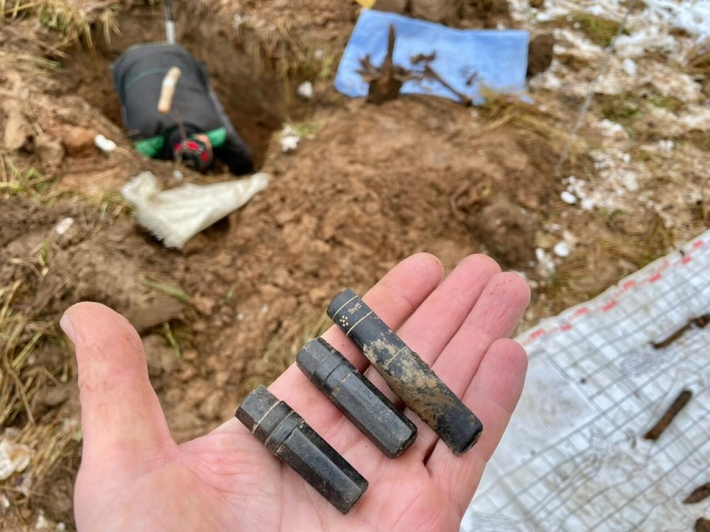 Поисковый отряд «Пограничник» поднял останки 14 красноармейцев