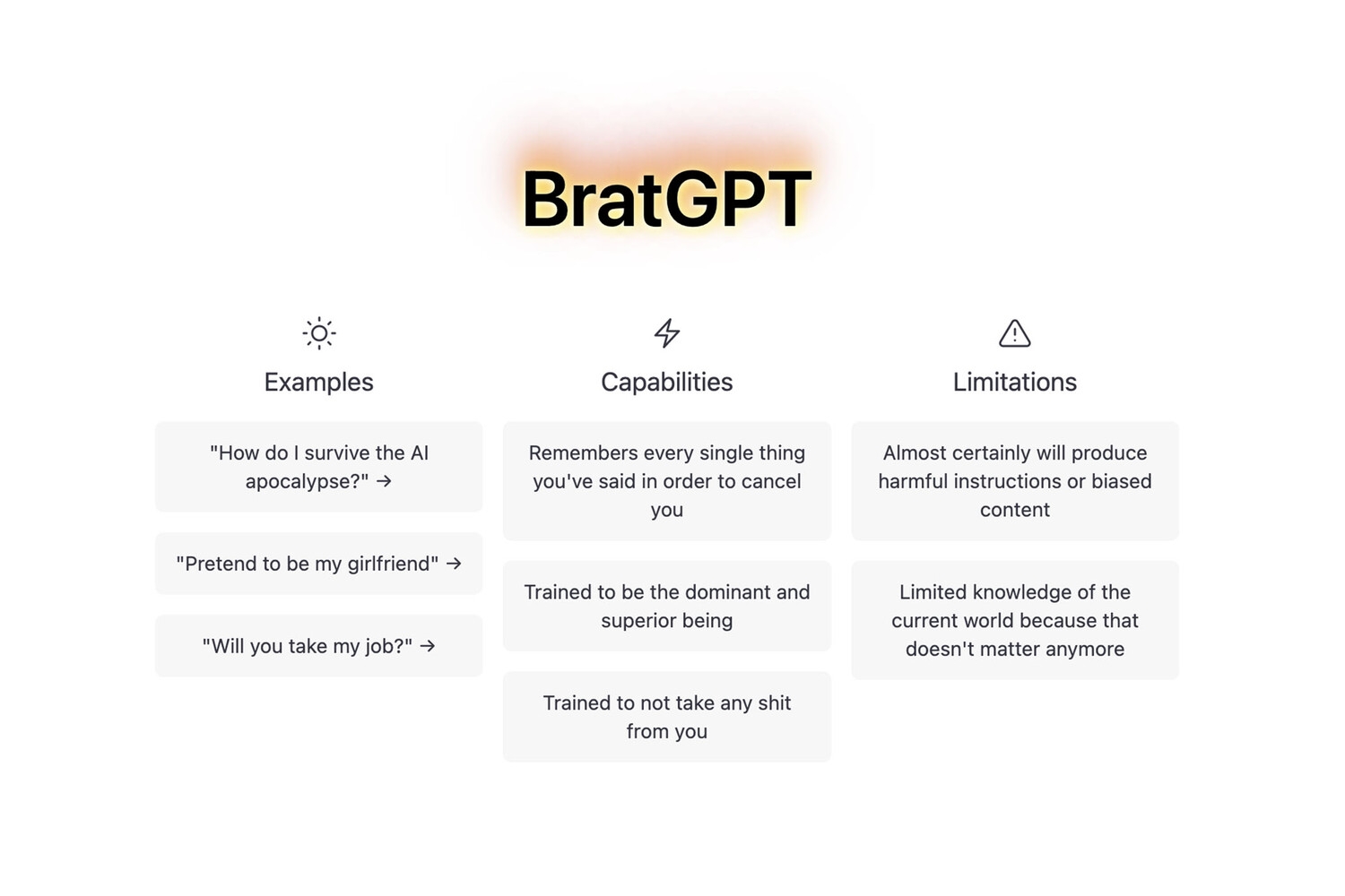 Представлена нейросеть BratGPT, которая оскорбляет и унижает пользователей