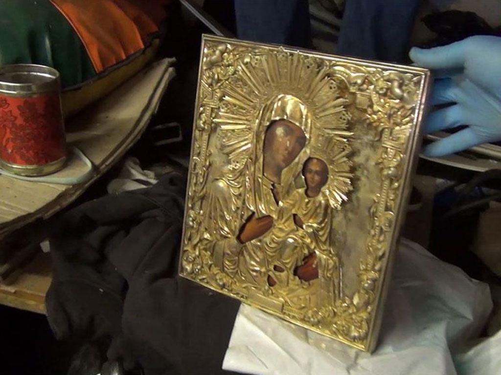 Икону Божьей Матери, украденную из столичного храма, нашли