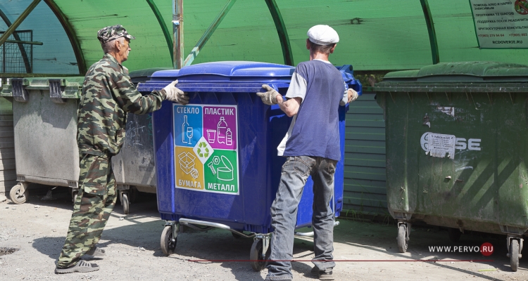 В городе ежедневно моют и дезинфицирует до 150 мусорных баков