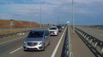 Пробка на Крымский мост уменьшилась