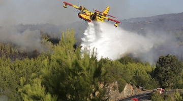 В Греции упал пожарный самолет