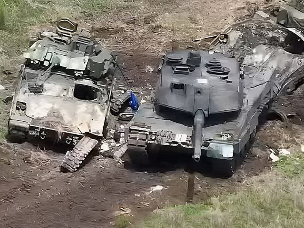 Российские военные уничтожили два танка Leopard на запорожском направлении