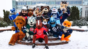 В день всероссийского хоккея талисманы хоккейных команд посетили Тулу