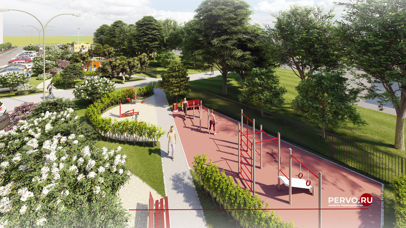 В Первоуральске стартует благоустройство двора на улице Трубников №50. Рендеры 