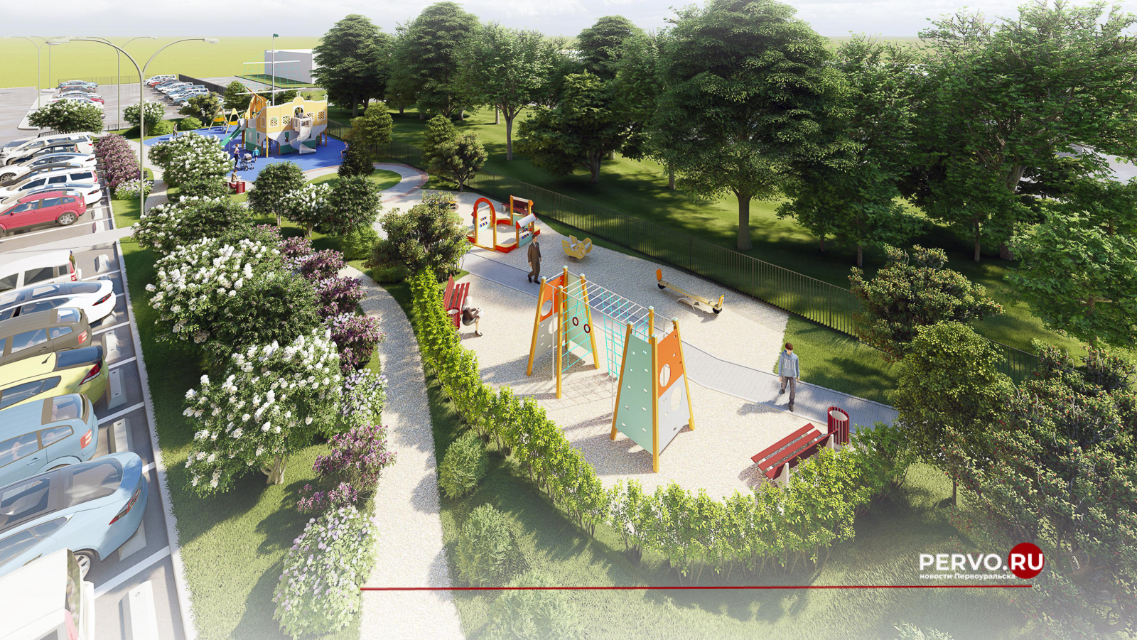 В Первоуральске стартует благоустройство двора на улице Трубников №50. Рендеры 