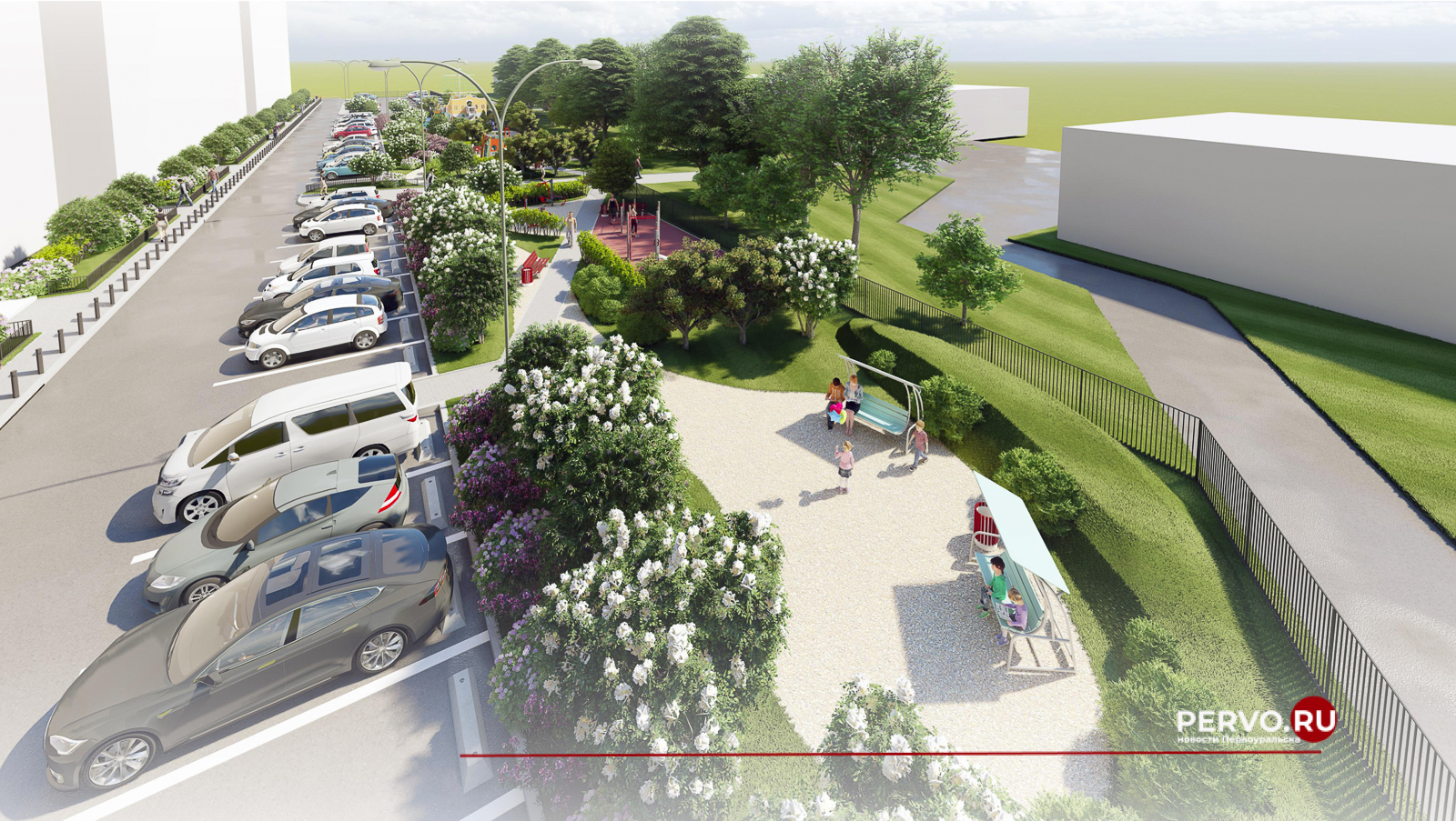 В Первоуральске стартует благоустройство двора на улице Трубников №50. Рендеры 